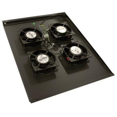 Ventilace pro stojanové rozvadeče hloubky 800mm, 4x ventilátor černá