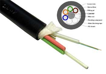 XtendLan FO kabel, 9/125, 24c, loose tube, tahové j.,PE, ZWP, 4 vlákna na trubičku, 1,5kN, 2km