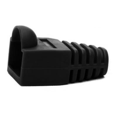 RJ45 connector plug cover black (bubble)