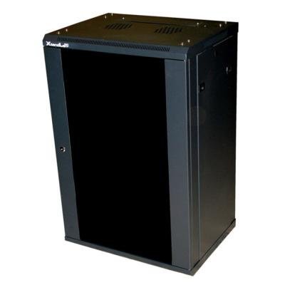 XtendLan 18U/600x600, na zeď, jednodílný,rozložený, skleněné dveře