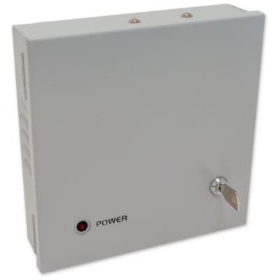 XtendLan Zdroj 12-14V DC nastavitelný, 4 porty, 3A celkem,36/40W, tavn. pojistky, skříňka