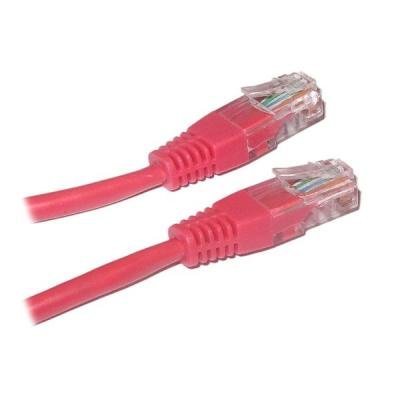 Patch kabel XtendLan UTP cat.5e 0,25m červený