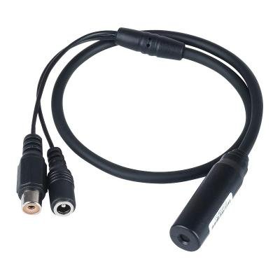 XtendLan Mikrofon, 25cm přívod, RCA a napájecí jack