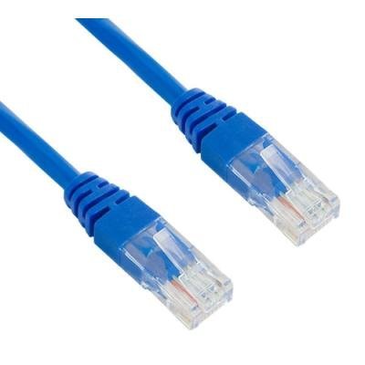 Patch kabel XtendLan UTP cat.5e 0,3m modrý