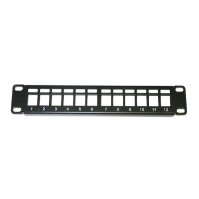 Patch panel 10", 1U / 12 portů, neosazený