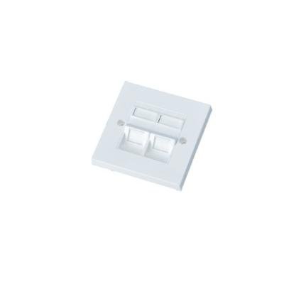 XtendLan Rámeček pro zásuvky pod omítku, 2x šikmý vývod RJ-45