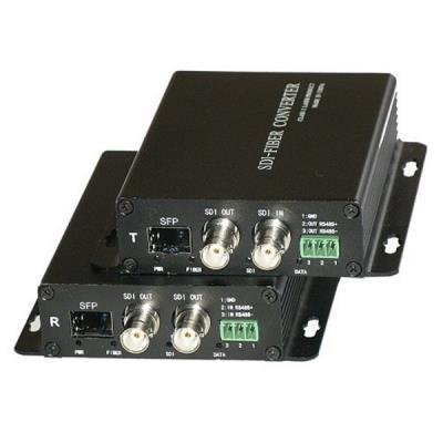 XtendLan HD-SDI a RS-485 optický převodník, SFP, včetně lokálního HD-SDI opakovače, pár