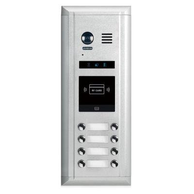 XtendLan Dveřní stanice 2-drát D2/ 8x zvonek dvouřadově/ kamera 170st/ zápustná montáž/ RFID 125kHz