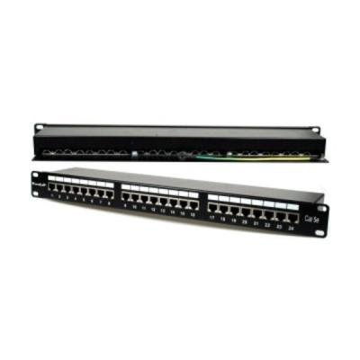 Patch panel 19", 24 portů, stíněný, Cat.5e