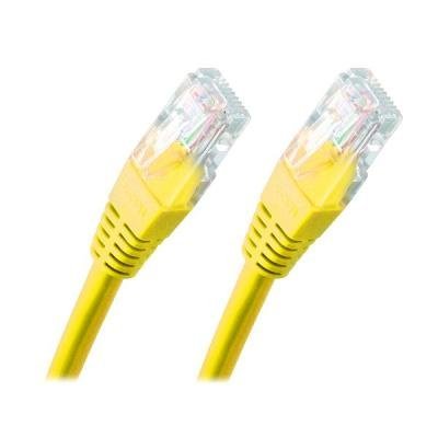Patch kabel Cat 6 UTP 0,25m - žlutý