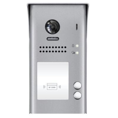 XtendLan Dveřní stanice 2-drát D2/ 2x zvonek/ kamera 170st/ povrchová montáž/ RFID 125kHz