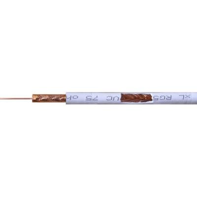XtendLan Koaxiální kabel xl-RG 59CC (75 Ohm) (Cu-Cu) PVC, 1m, 0.81mm, 220m
