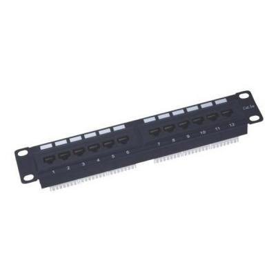 Patch panel 10", 1U / 12 portů, CAT5E, osazený