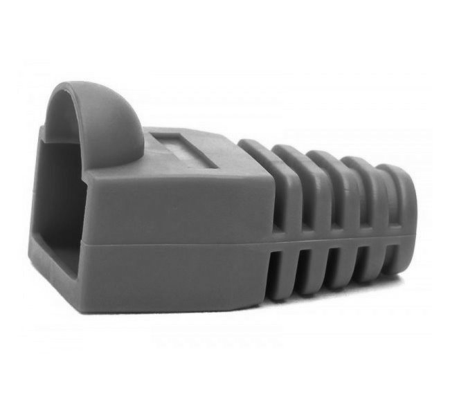 RJ45 connector plug cover grey (bubble)