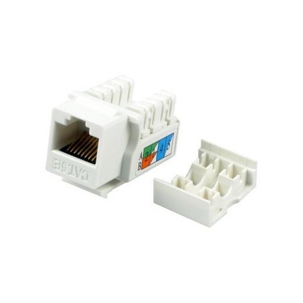 Keystone jack RJ45 narážecí, CAT5E dual LSA/110, pouze do zásuvek