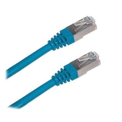 Patch kabel Cat 6A SFTP LSFRZH 0,3m - modrý