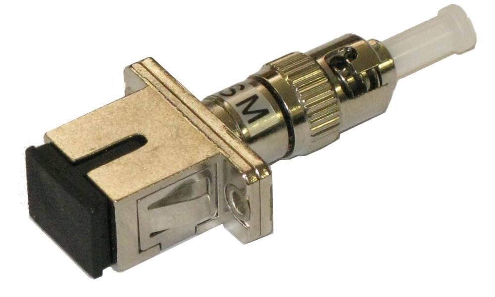Kabelová přechodka z kabelu SC/PC do konektoru ST/PC, SC samice/ST samec, single mode