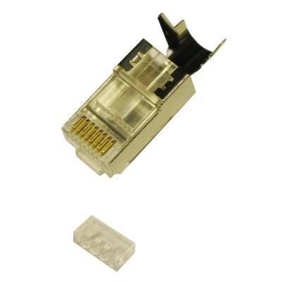 XtendLan Konektor RJ45 CAT 7/6A/6, 50u stíněný, skládaný s lisovacím klipem