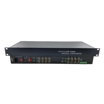 XtendLan HD-CVI/AHD/TVI/PAL opto konvertor, až do 5Mpix, 16x Video, 1xCOM, SC, single i multimode, pár