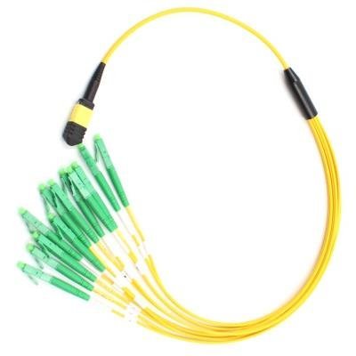 XtendLan FO breakout MPO(f)-LC 12x, 5m, OS1, kabel kulatý 3mm, broušení APC
