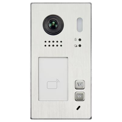 XtendLan Dveřní stanice Digital 2-drát/ 2x zvonek/ 2Mpix 170st/ IR/ dual RFID 125kHz a 13,56MHz/ povrchová montáž