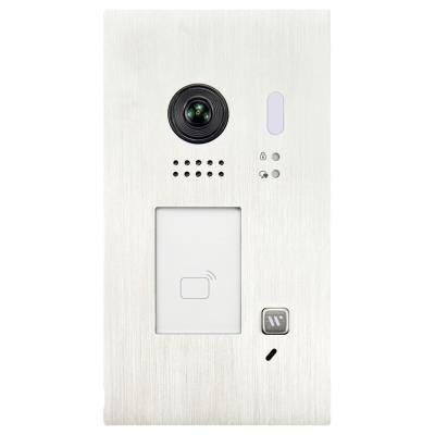 XtendLan Dveřní stanice Digital 2-drát/ 1x zvonek/ 2Mpix 170st/ IR/ dual RFID 125kHz a 13,56MHz/ zápustná montáž