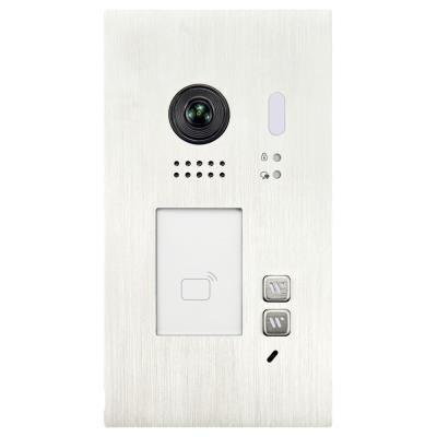 XtendLan Dveřní stanice Digital 2-drát/ 2x zvonek/ 2Mpix 170st/ IR/ dual RFID 125kHz a 13,56MHz/ zápustná montáž