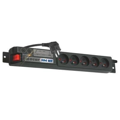 ACAR 19" rozvodný panel 5× 230V (AXON-5-230-NO-RACK)