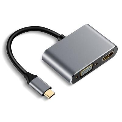 XtendLan adaptér USB-C na HDMI a VGA 