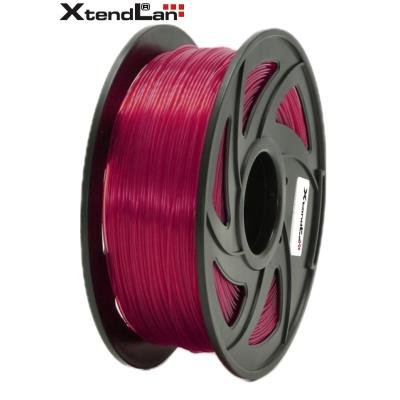 XtendLan filament PLA průhledný červený