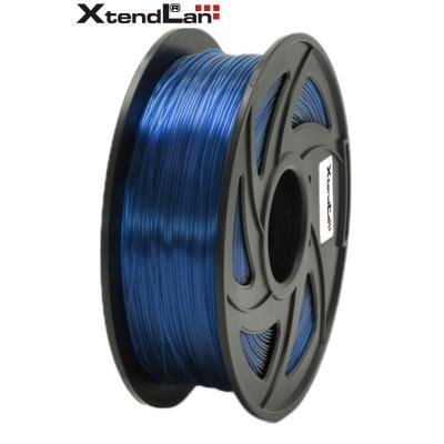 XtendLAN PLA filament 1,75mm průhledný modrý 1kg