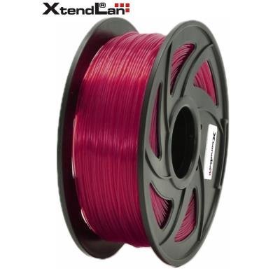 XtendLAN PETG filament 1,75mm průhledný červený 1kg