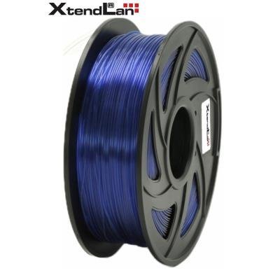 XtendLAN PETG filament 1,75mm průhledný modrý 1kg