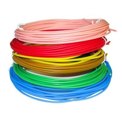 Nízkoteplotní filament PCL pro 3D pera, sada 6-ti barev, každá barva 5m  1,75mm červ/zelená/modr/žlutá/růžová/zlatá 6x5m