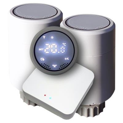 XTENDLAN THL03 Tuya chytrý set brána Zigbee + 2x hlavice displej na hoře
