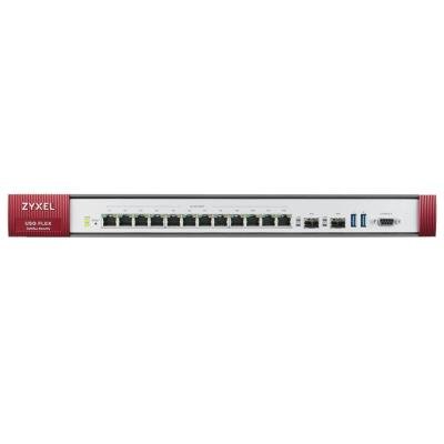 ZyXEL ZyWALL USGFLEX 700  with 1 Year UTM BUNDLE / Firewall / 12 Gigabit user-definable ports, 2x SFP, 2x USB