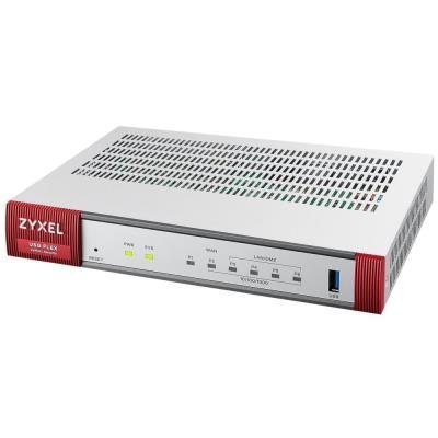 ZyXEL ZyWALL USGFLEX 100 V2  with 1 Year UTM BUNDLE / Firewall / 10/100/1000, 1x WAN, 4x LAN/DMZ ports, 1x USB