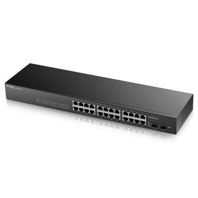 ZyXEL GS1900-24 v2, 24-port GbE L2 Smart Switch, rackmount, fanless