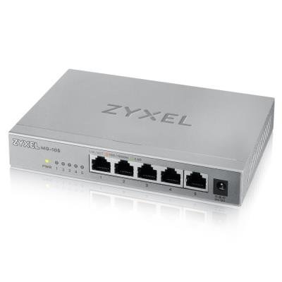 ZyXEL MG-105, 5 Ports Desktop 2,5G MultiGig unmanaged Switch