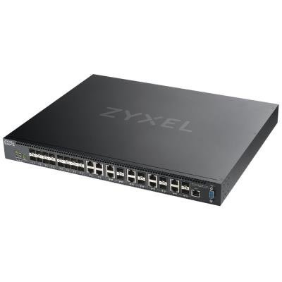 ZyXEL XS3800-28, 28-port 10GbE L2+ Managed Switch Nebula Flex Pro (dual AC,1 year NCC Pro pack license bundled)