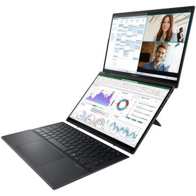 ASUS Zenbook Duo/ Core Ultra 9 285H/ 32GB/ 2 TB SSD/ Intel Arc/ 14"WQXGA+,120Hz,touch,OLED/ W11P/ šedý