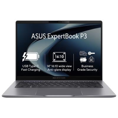ASUS ExpertBook P3/i7-13620H/ 32GB/ 1TB SSD/ Intel® UHD/ 14"WUXGA,matný/ W11P/ šedý
