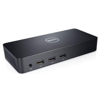 DELL D3100/ dokovací stanice/ USB 3.0/ Ultra HD Triple Video Docking Station/ RJ-45/ 2x HDMI/ 1x DisplayPort/ replikátor