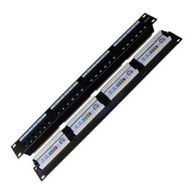 Patch panel DATACOM 19" UTP 24 portů cat.5e DUAL