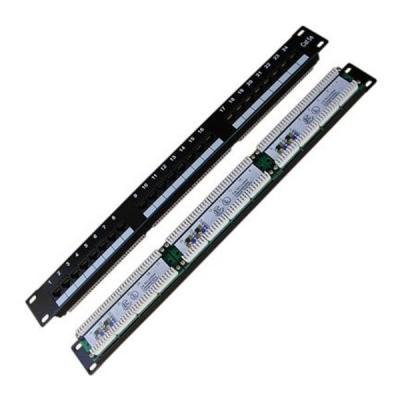 Patch panel DATACOM 19" UTP 24 portů cat.5e LSA