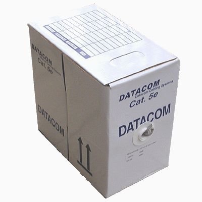 DATACOM kabel drát C5E UTP LSOH 305m box šedý