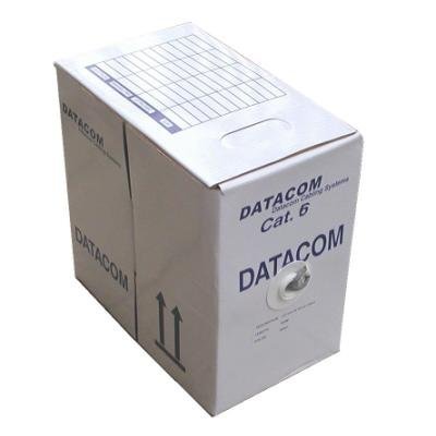 DATACOM kabel drát C6 UTP PVC 305m box šedý