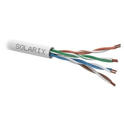 Solarix UTP kabel Cat5E, licna, PVC - šedý - metráž