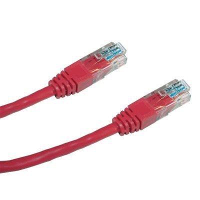 DATACOM Patch kabel UTP CAT5E 0,25m červený