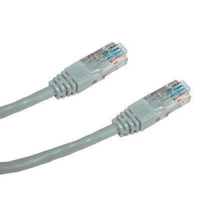 DATACOM Patch kabel UTP CAT5E 0,5m šedý